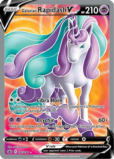 Galarian Rapidash V - 167/198 | SWSH - Chilling Reign