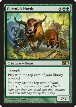 Garruk's Horde | Magic 2014