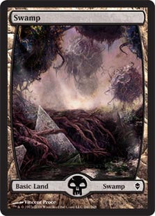 Swamp (241) - Full Art - Foil | Zendikar