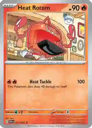 Heat Rotom - 013/091 - Rare - Reverse Holo | SV - Paldean Fates