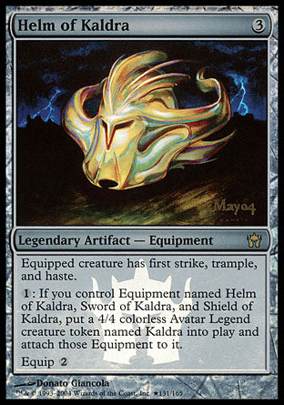 Helm of Kaldra - Foil - Prerelease Promo | Pre-Release Promos