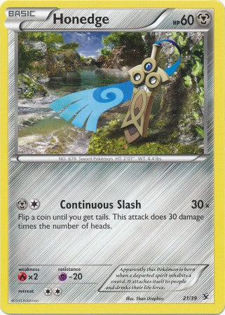 Honedge - 21/39 | XY - Kalos Starter