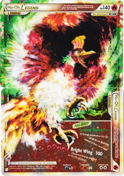 Ho-Oh LEGEND - 111+112/123 - Rare Holo Legend | HeartGold SoulSilver