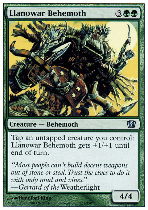 Llanowar Behemoth - Foil | 8th Edition