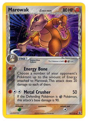Marowak (Delta) -10/113 - Holo Rare | EX Delta Species