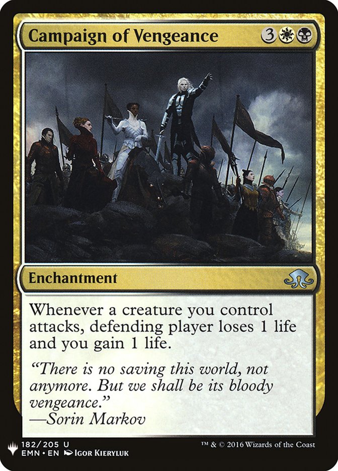 Campaign of Vengeance | Mystery Booster