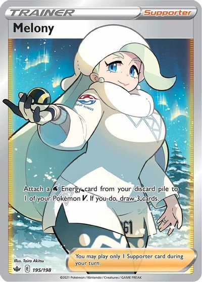 Melony - 195/198 - Full Art Ultra Rare | SWSH - Chilling Reign