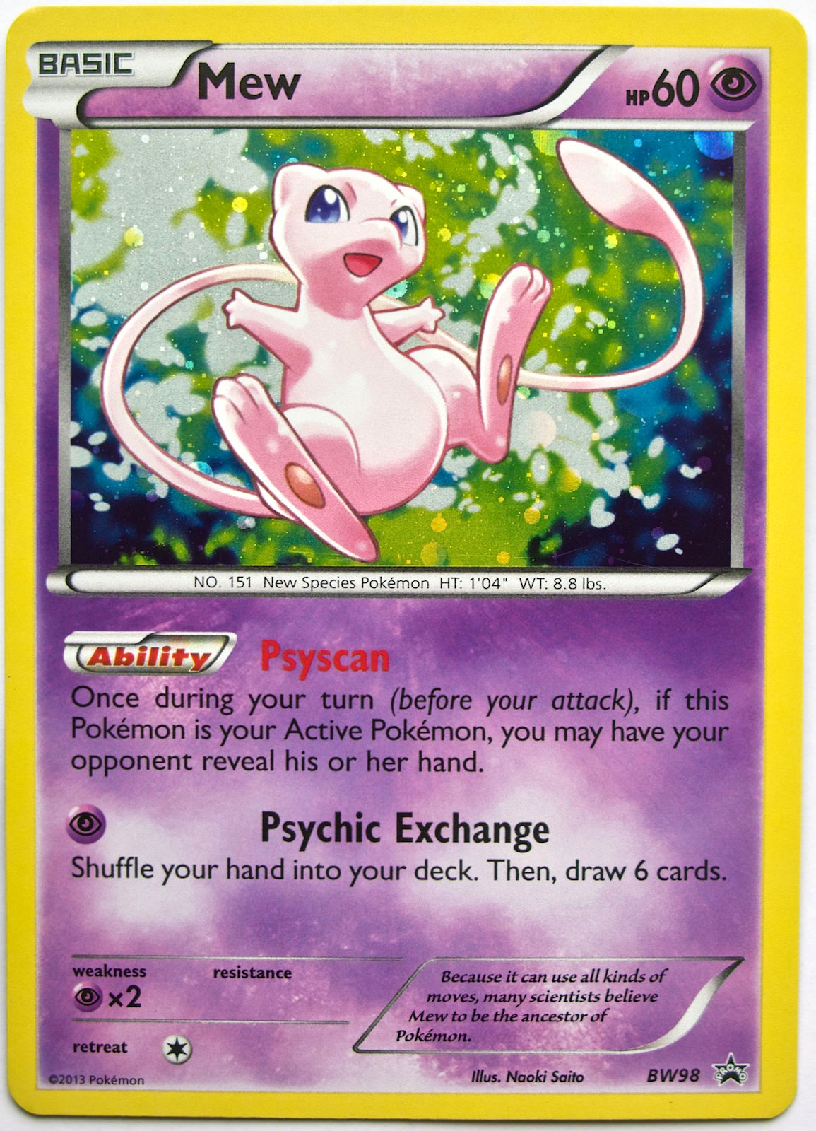 Mew - BW98 - Promotional | BW Black Star Promos