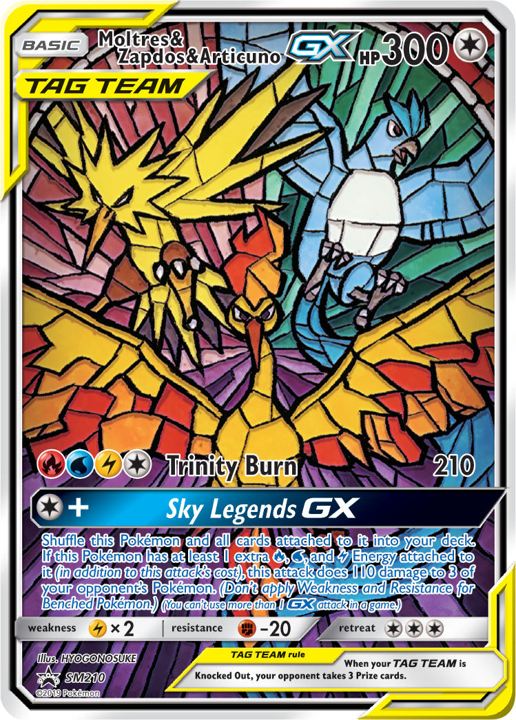 Moltres & Zapdos & Articuno GX - SM210 | SM Black Star Promos
