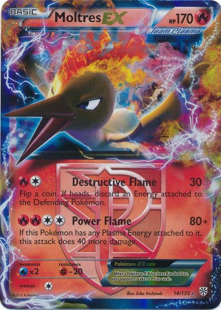 Moltres-EX - 14/135 - Holo Rare ex | BW Plasma Storm