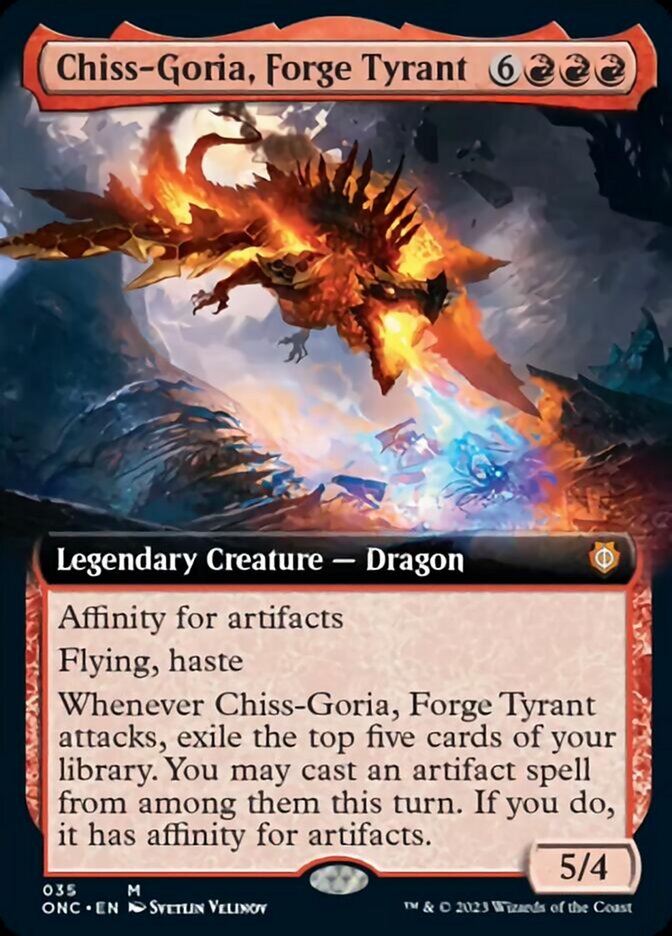 Chiss-Goria, Forge Tyrant - Ext Art | Commander: Phyrexia