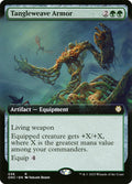 Tangleweave Armor - Foil - Ext Art | Cmndr: Phyrexia: All Will Be One