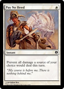 Pay No Heed | Duel Decks: Heroes vs. Monsters
