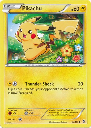 Pikachu - 27/111 - Common | XY - Furious Fists