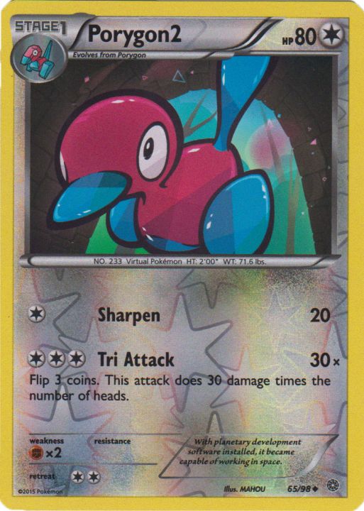 Porygon2 - 65/98 - Uncommon - Reverse Holo | XY - Ancient Origins