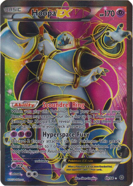 Hoopa-EX - 89/98 - Full Art Ultra Rare | XY - Ancient Origins