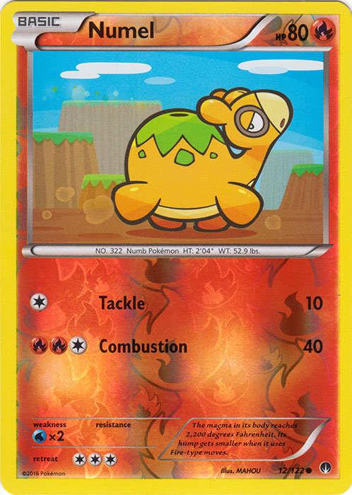 Numel - 12/122 - Common - Reverse Holo | XY - BREAKPoint