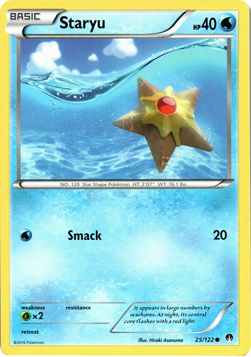 Staryu - 25/122 - Common | XY - BREAKPoint