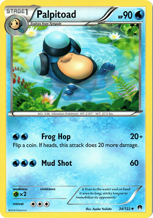 Palpitoad - 34/122 - Uncommon | XY - BREAKPoint