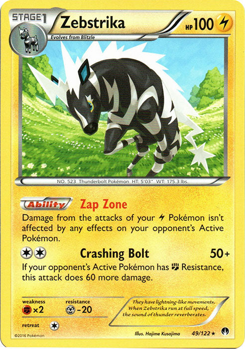 Zebstrika - 49/122 - Rare | XY - BREAKPoint