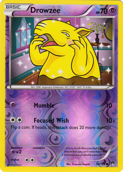 Drowzee - 50/122 - Common - Reverse Holo | XY - BREAKPoint