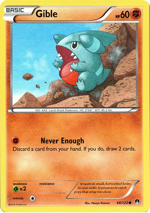 Gible - 68/122 - Common | XY - BREAKPoint