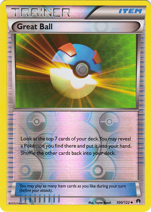 Great Ball - 100/122 - Uncommon - Reverse Holo | XY - BREAKPoint