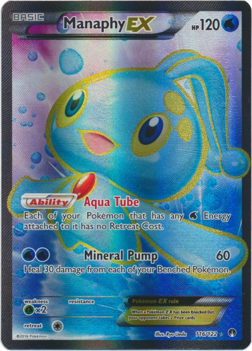 Manaphy-EX - 116/122 - Full Art Ultra Rare | XY - BREAKPoint