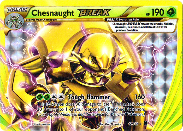 Chesnaught-BREAK - 12/162 - Rare BREAK | XY - BREAKthrough