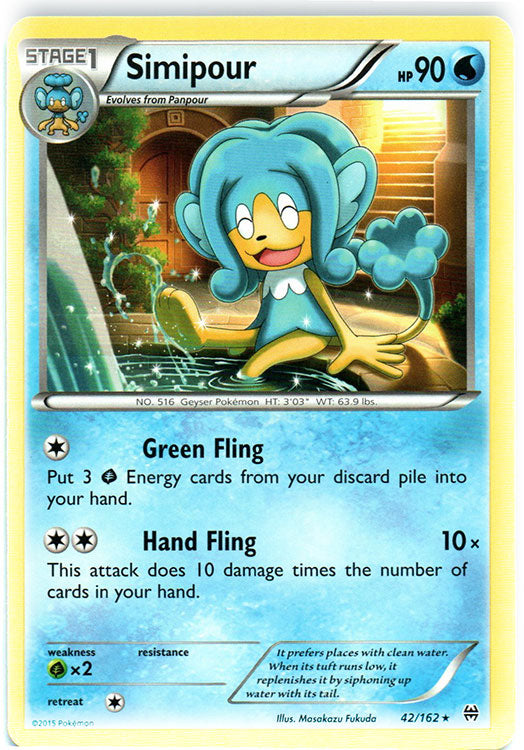 Simipour - 42/162 - Rare | XY - BREAKthrough