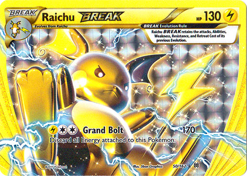 Raichu-BREAK - 50/162 - Rare BREAK | XY - BREAKthrough