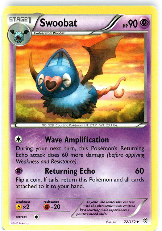 Swoobat - 72/162 - Uncommon | XY - BREAKthrough