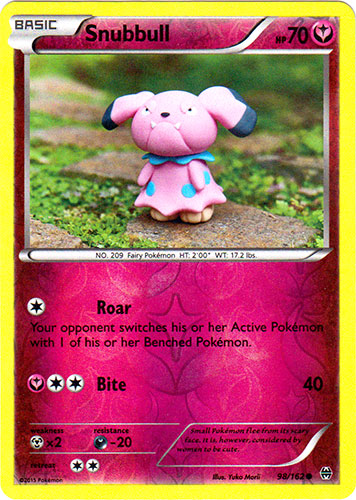 Snubbull - 98/162 - Common - Reverse Holo | XY - BREAKthrough