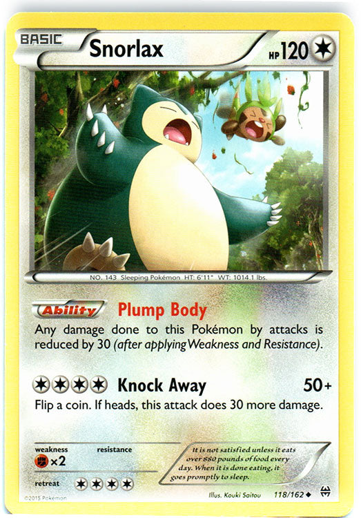 Snorlax - 118/162 - Uncommon | XY - BREAKthrough