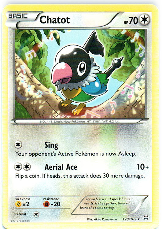 Chatot - 128/162 - Rare | XY - BREAKthrough