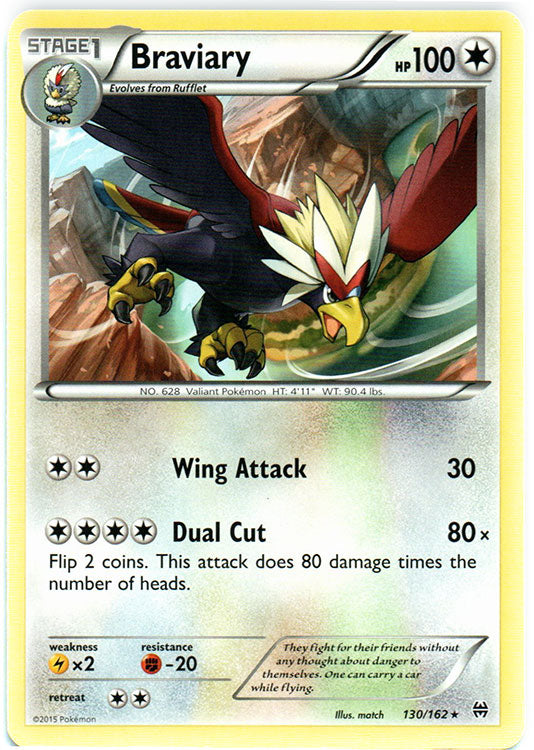 Braviary - 130/162 - Rare | XY - BREAKthrough