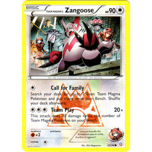 Team Magma's Zangoose - 22/34 - Common | Double Crisis