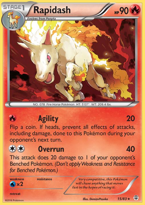 Rapidash - 15/83 - Rare | Generations
