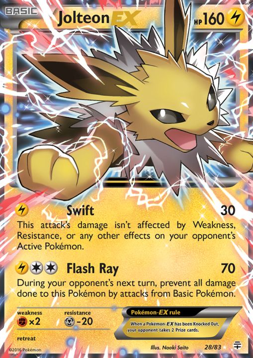 Jolteon-EX - 28/83 - Holo Rare ex | Generations