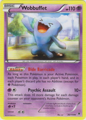 Wobbuffet - 36/119 - Uncommon | XY - Phantom Forces
