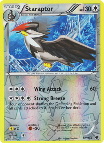 Staraptor - 97/116 - Rare - Reverse Holo | Plasma Freeze