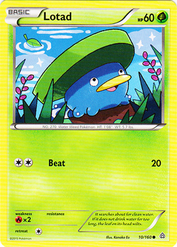 Lotad - 10/160 - Common | XY - Primal Clash