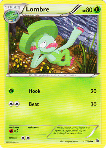 Lombre - 11/160 - Uncommon | XY - Primal Clash