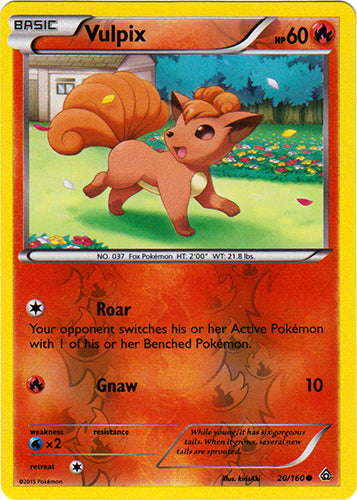 Vulpix - 20/160 - Common - Reverse Holo | XY - Primal Clash