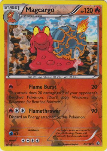 Magcargo - 23/160 - Uncommon - Reverse Holo | XY - Primal Clash