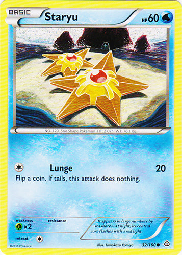 Staryu - 32/160 - Common | XY - Primal Clash