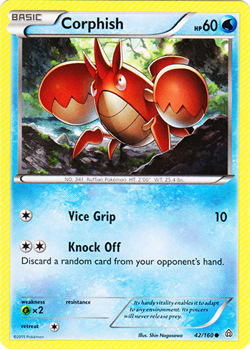 Corphish - 42/160 - Common | XY - Primal Clash