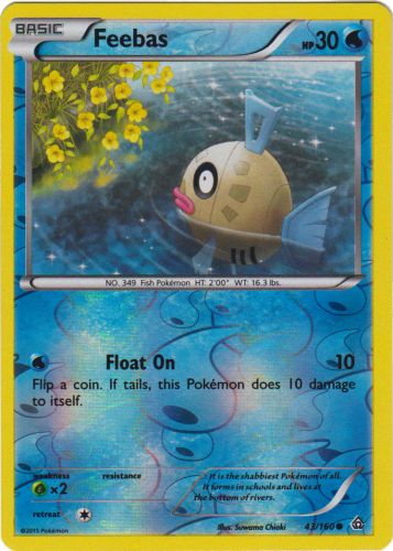 Feebas - 43/160 - Common - Reverse Holo | XY - Primal Clash