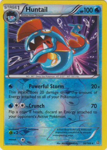 Huntail - 50/160 - Holo Rare - Reverse Holo | XY - Primal Clash
