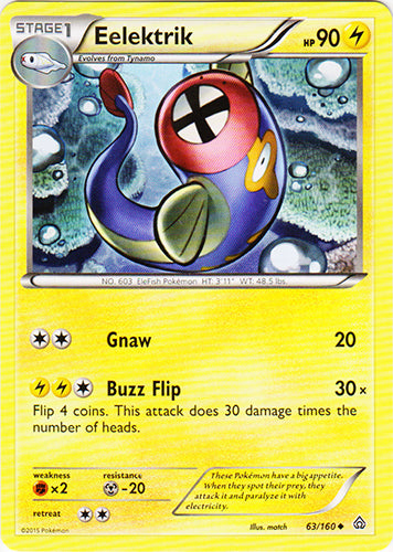 Eelektrik - 63/160 - Uncommon | XY - Primal Clash